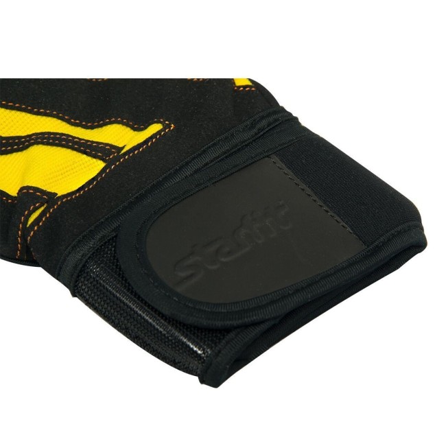 Перчатки атлетические Starfit SU-121 черный/желтый M Перчатки атлетические Starfit SU-121 черный/желтый M