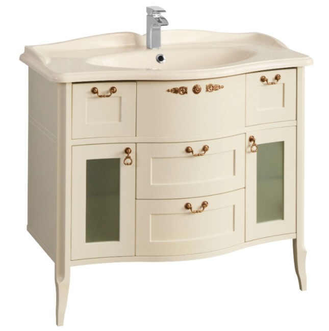 Тумба под раковину Aquaton Версаль 100 (1A188001VSZA0) слоновая кость Тумба под раковину Aquaton Версаль 100 (1A188001VSZA0) слоновая кость
