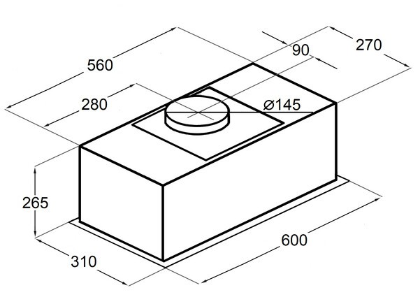 Встраиваемая вытяжка Maunfeld MZR 60 Lux White Встраиваемая вытяжка Maunfeld MZR 60 Lux White