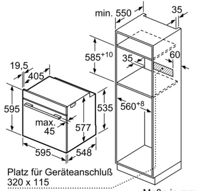 Встраиваемый электрический духовой шкаф Bosch HMG636RS1