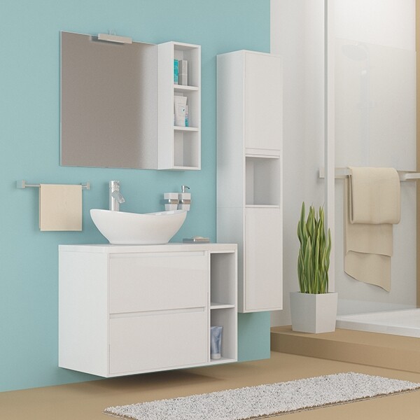 Шкаф для ванной Mixline Аврора-30 H-600 (533851) белый Шкаф для ванной Mixline Аврора-30 H-600 (533851) белый