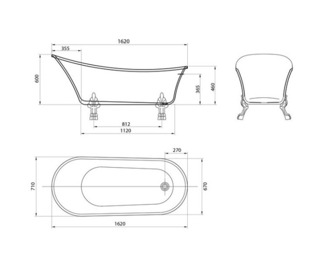 Ванна акриловая Grossman GR-1002M
