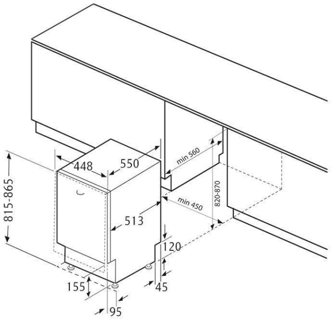 Посудомоечная машина Kronasteel GARDA 45 BI