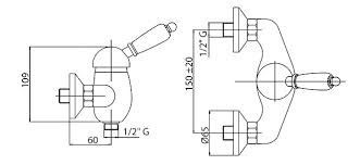 Смеситель для душа Cezares (VINTAGE-D-03/24-Sw) Смеситель для душа Cezares (VINTAGE-D-03/24-Sw)