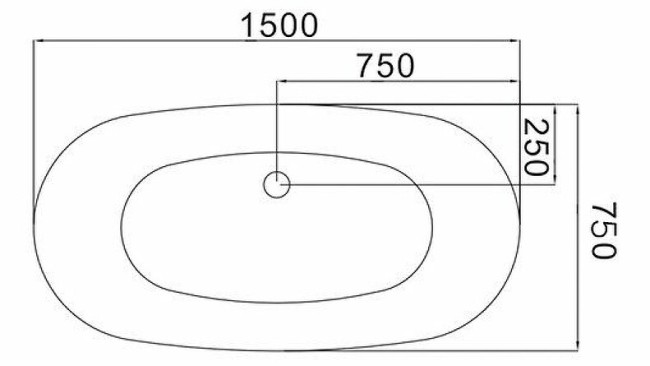 Ванна отдельностоящая Grossman GR-2401