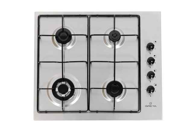 Встраиваемая газовая варочная панель Greta СВ-4 нержавейка