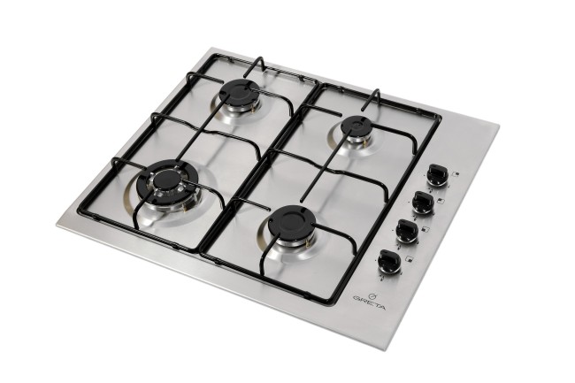 Встраиваемая газовая варочная панель Greta СВ-4 нержавейка