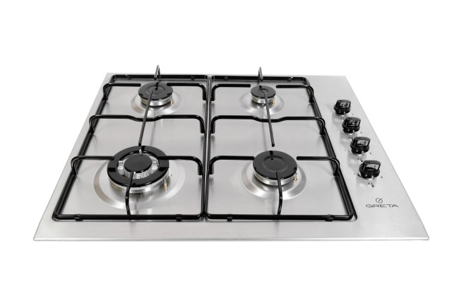 Встраиваемая газовая варочная панель Greta СВ-4 нержавейка
