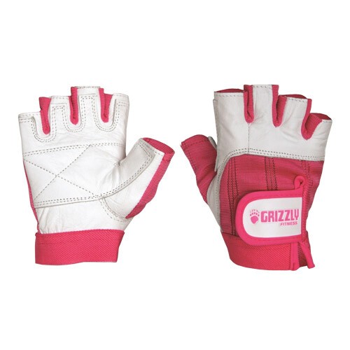 Перчатки для фитнеса Grizzly Fitness Training Gloves S бело-розовый Перчатки для фитнеса Grizzly Fitness Training Gloves S бело-розовый
