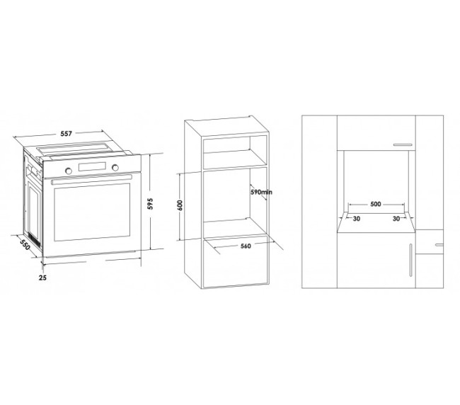 Встраиваемый электрический духовой шкаф Schaub Lorenz SLB ES6353