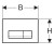 Клавиша смыва Geberit Delta 51 115.105.11.1