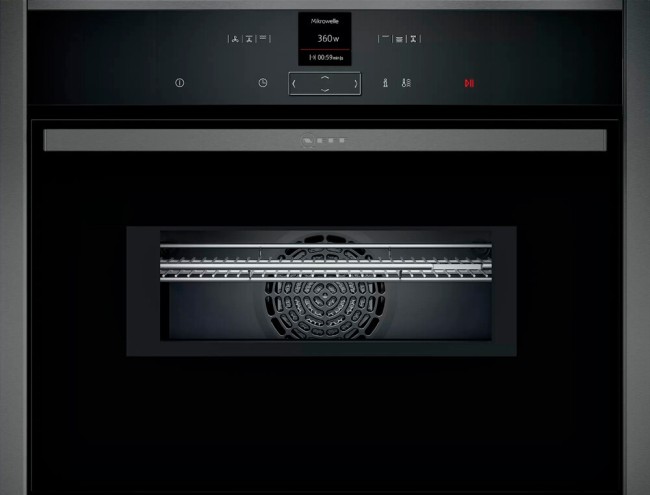 Встраиваемый компактный духовой шкаф с микроволнами Neff C17MR02G0