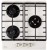 Встраиваемая газовая варочная панель Oasis P-3GWT Встраиваемая газовая варочная панель Oasis P-3GWT