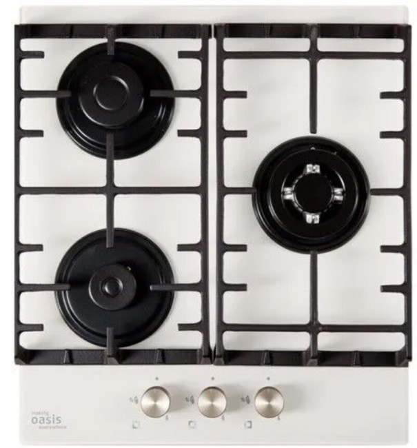 Встраиваемая газовая варочная панель Oasis P-3GWT Встраиваемая газовая варочная панель Oasis P-3GWT