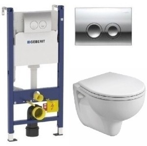 Комплект инсталляция и унитаз подвесной Geberit 458.124.21.1-K931