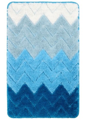 Коврик для ванной Fixsen Deep FX-5003C голубой