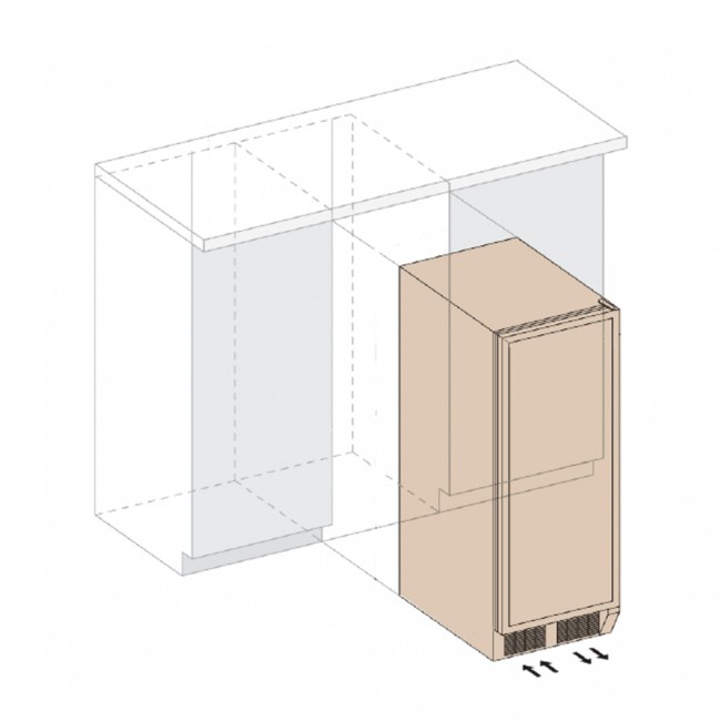 Встраиваемый винный шкаф Dunavox DX-104.375DB Встраиваемый винный шкаф Dunavox DX-104.375DB