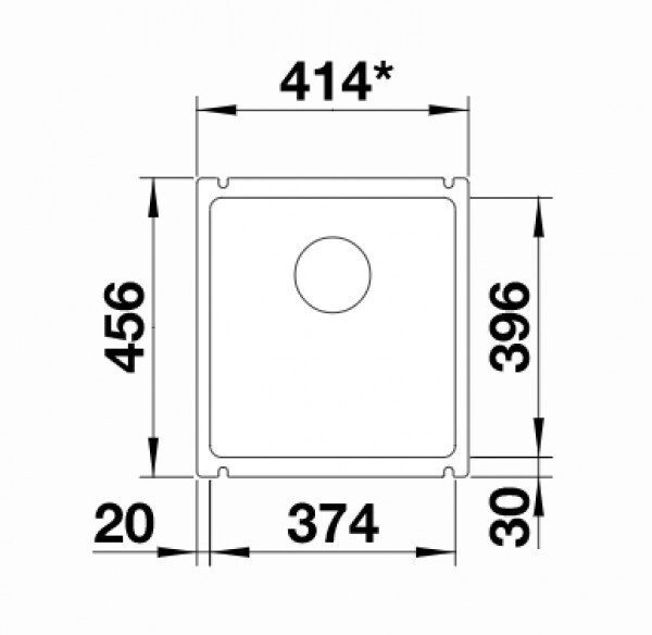 Кухонная мойка Blanco Subline 375-U керамика глянцевый белый (523726)