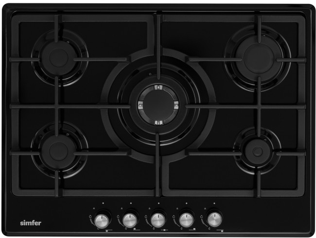 Встраиваемая газовая варочная панель Simfer H70W51B522