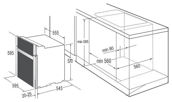 Встраиваемый газовый духовой шкаф Korting OGG 1052 CRC Встраиваемый газовый духовой шкаф Korting OGG 1052 CRC