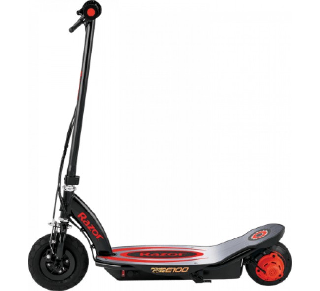 Электросамокат Razor Power Core E100 Aluminium Deck красный Электросамокат Razor Power Core E100 Aluminium Deck красный
