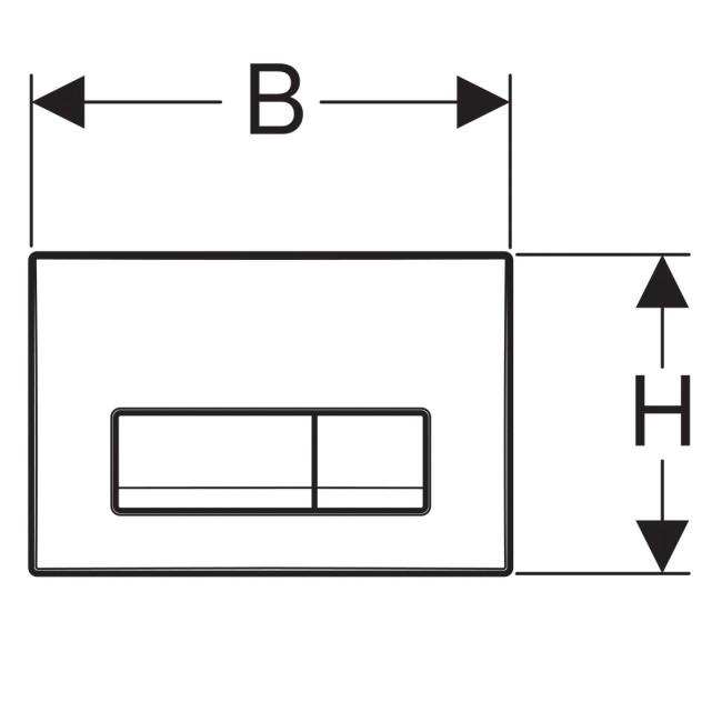 Клавиша смыва Geberit Delta 51 (115.105.46.1)