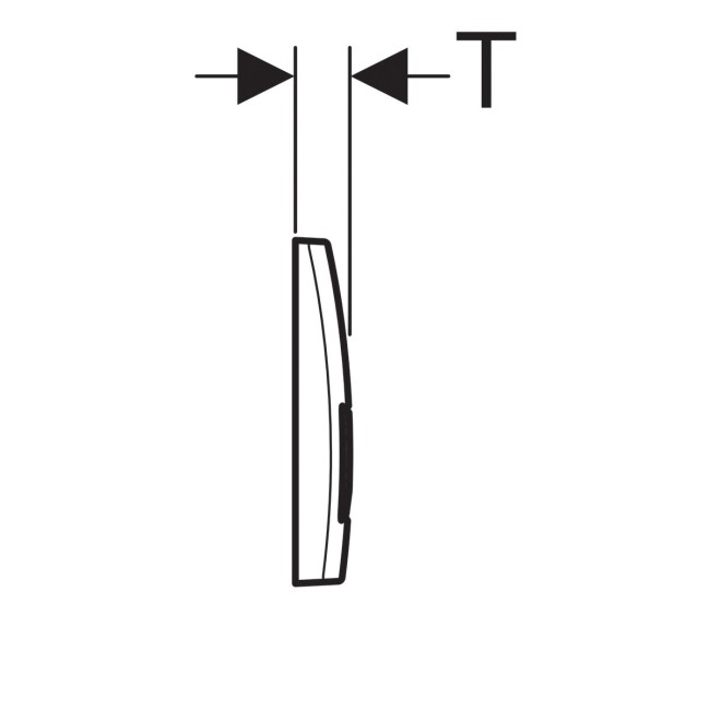 Клавиша смыва Geberit Delta 51 (115.105.46.1)