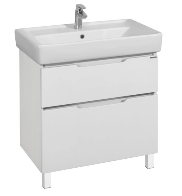 Тумба под раковину Aquaton Дакота 80 (1A202901DAAY0) белый/выбеленное дерево