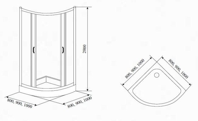 Душевой уголок Timo TL-1101 Romb