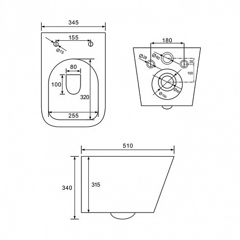 Унитаз Iddis Bild BILRDSEi25