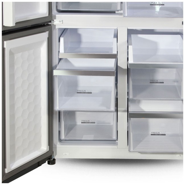 Холодильник Ginzzu NFK-525 шампань стекло