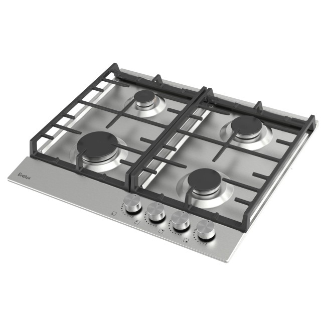 Встраиваемая газовая варочная панель EVELUX HEG 600 X