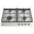 Встраиваемая газовая варочная панель EVELUX HEG 600 X