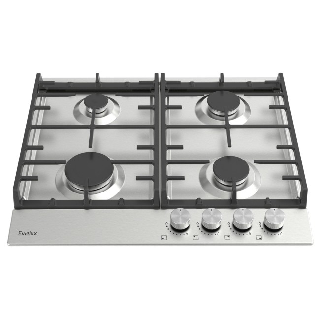 Встраиваемая газовая варочная панель EVELUX HEG 600 X
