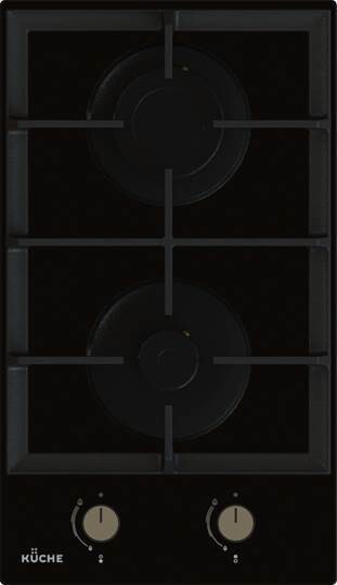 Встраиваемая газовая варочная панель Kuche GGH 320 B Встраиваемая газовая варочная панель Kuche GGH 320 B