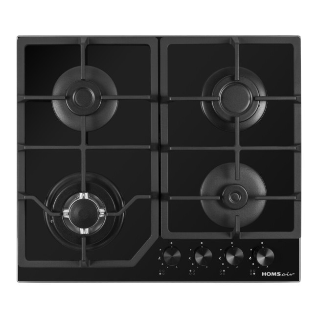 Встраиваемая газовая варочная панель HOMSair HGG643TGCBK