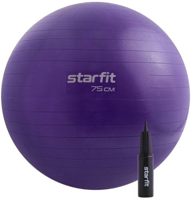 Фитбол Starfit GB-109 75 см фиолетовый Фитбол Starfit GB-109 75 см фиолетовый