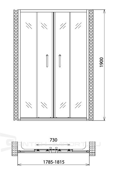 Душевая дверь Gemy Victoria S30192D Душевая дверь Gemy Victoria S30192D