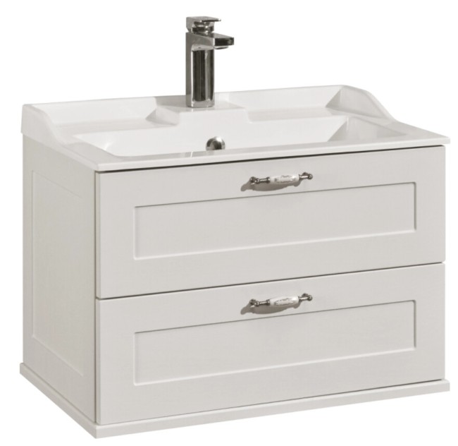 Тумба под раковину Aquaton Леон 65 (1A187001LBPS0) дуб белый