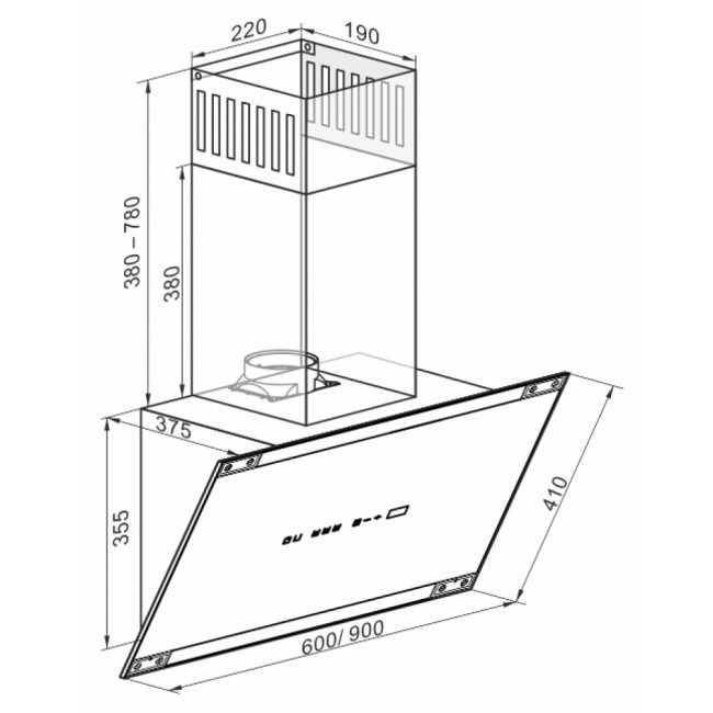 Каминная вытяжка Kaiser AT 6445 AD Eco