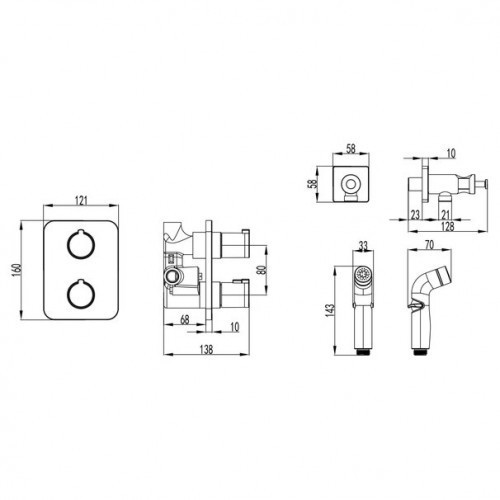 Гигиенический душ Lemark LM7820C Гигиенический душ Lemark LM7820C