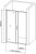 Душевая дверь Aquanet SD-1000A 100, прозрачное стекло Душевая дверь Aquanet SD-1000A 100, прозрачное стекло