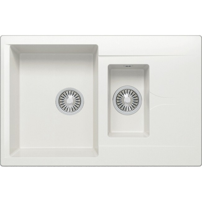 Кухонная мойка Polygran Brig-770 белый хлопок Кухонная мойка Polygran Brig-770 белый хлопок