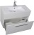 Тумба с раковиной De Aqua Кубика 80 белый (212685)