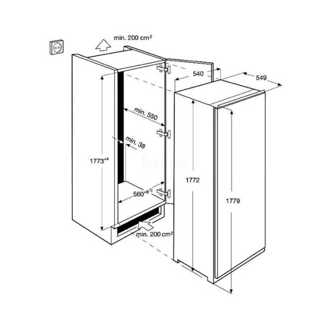 Встраиваемый холодильник Electrolux ENN 92803 CW Встраиваемый холодильник Electrolux ENN 92803 CW