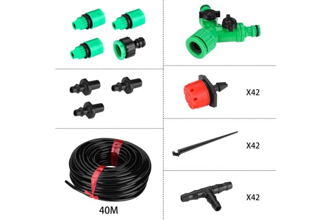 Комплект капельного полива Deko DKI40 (065-0945) Комплект капельного полива Deko DKI40 (065-0945)