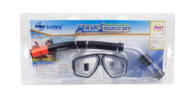 Комплект для плавания Wave MS-1314S6 серый