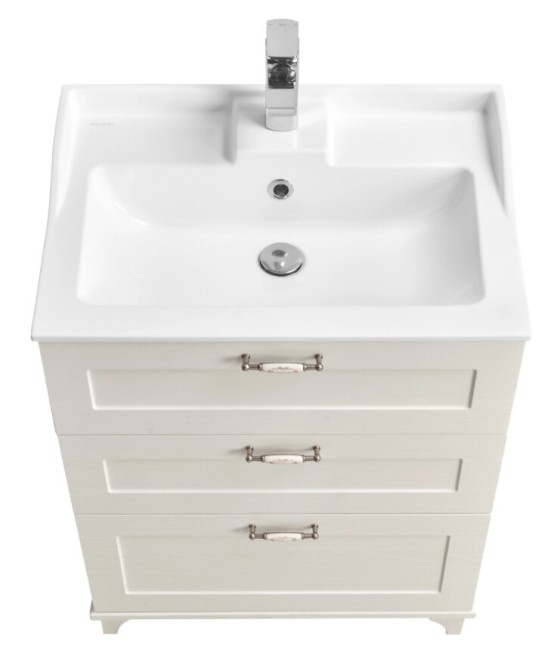 Тумба под раковину Aquaton Леон 65 Н (1A194601LBPS0) дуб белый