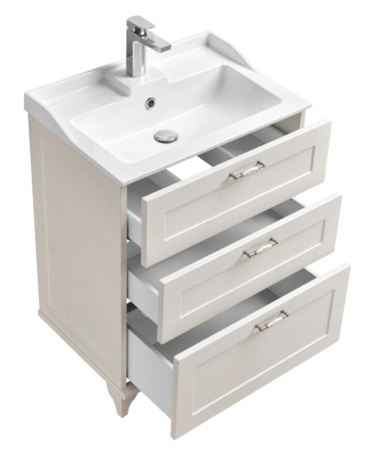 Тумба под раковину Aquaton Леон 65 Н (1A194601LBPS0) дуб белый