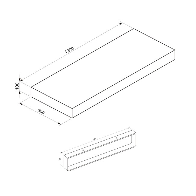 Столешница Wellsee 162015005 Столешница Wellsee 162015005